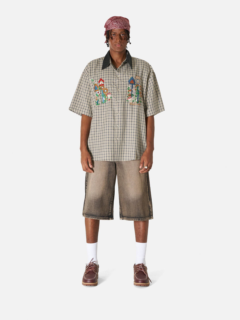 Aelfric Eden Plaid Embroidery Shirt