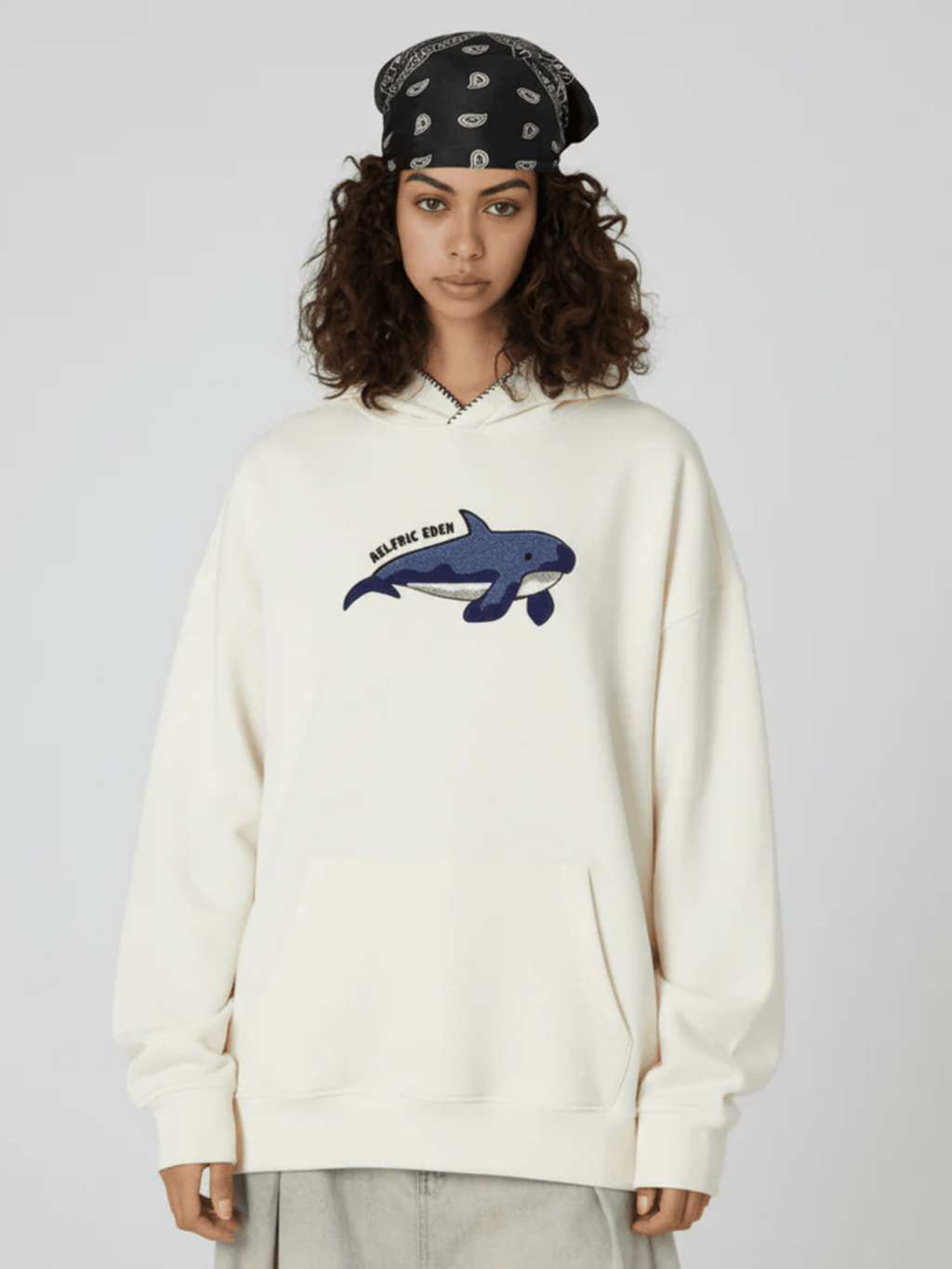 Aelfric Eden Oversized Whale Pullover Hoodie