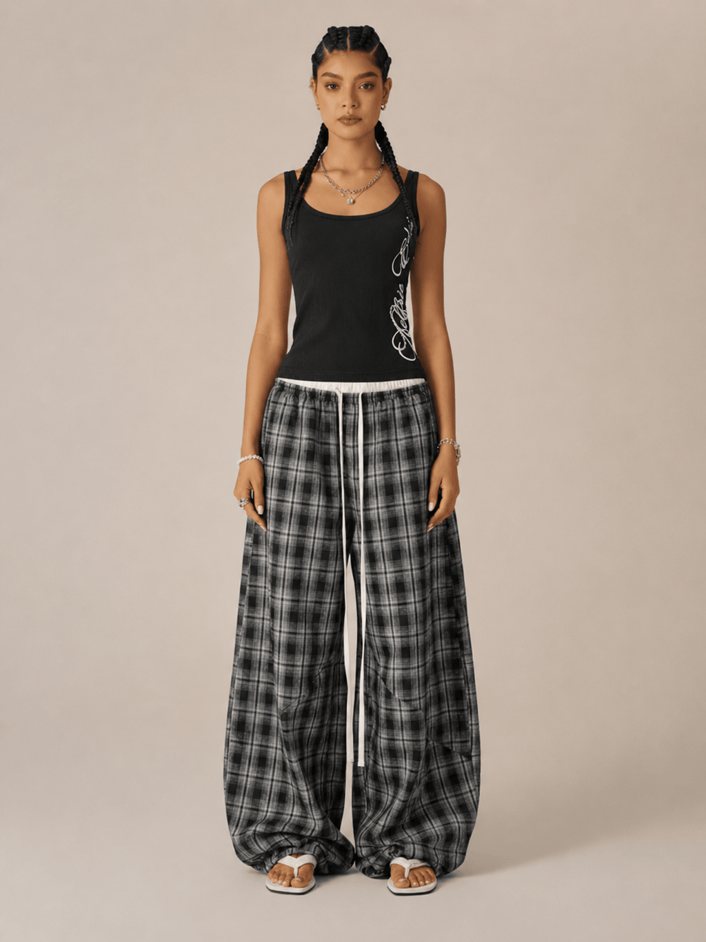 Aelfric Eden Plaid Baggy Sweatpants