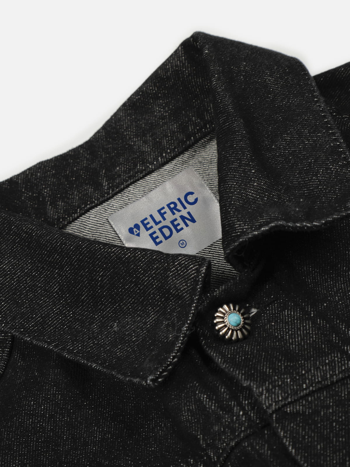 Aelfric Eden Pleated Metal Button Denim Jacket