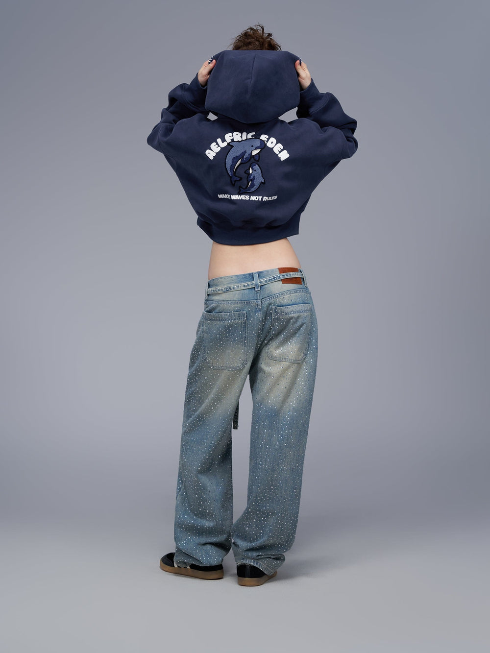 Aelfric Eden Rhinestone Baggy Jeans