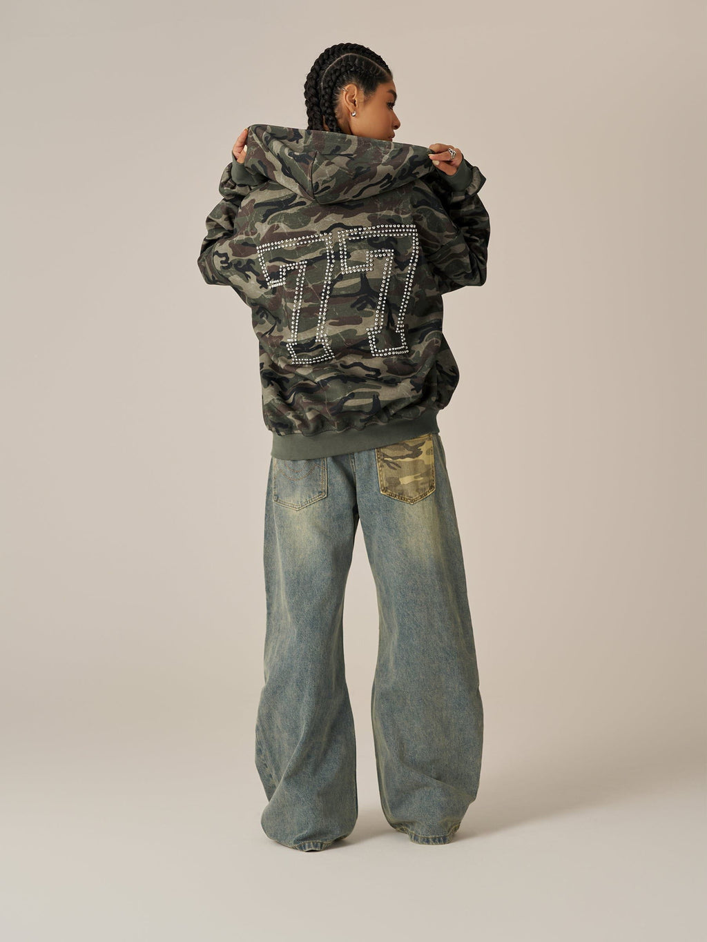 Aelfric Eden Camo Zip Up Hoodie
