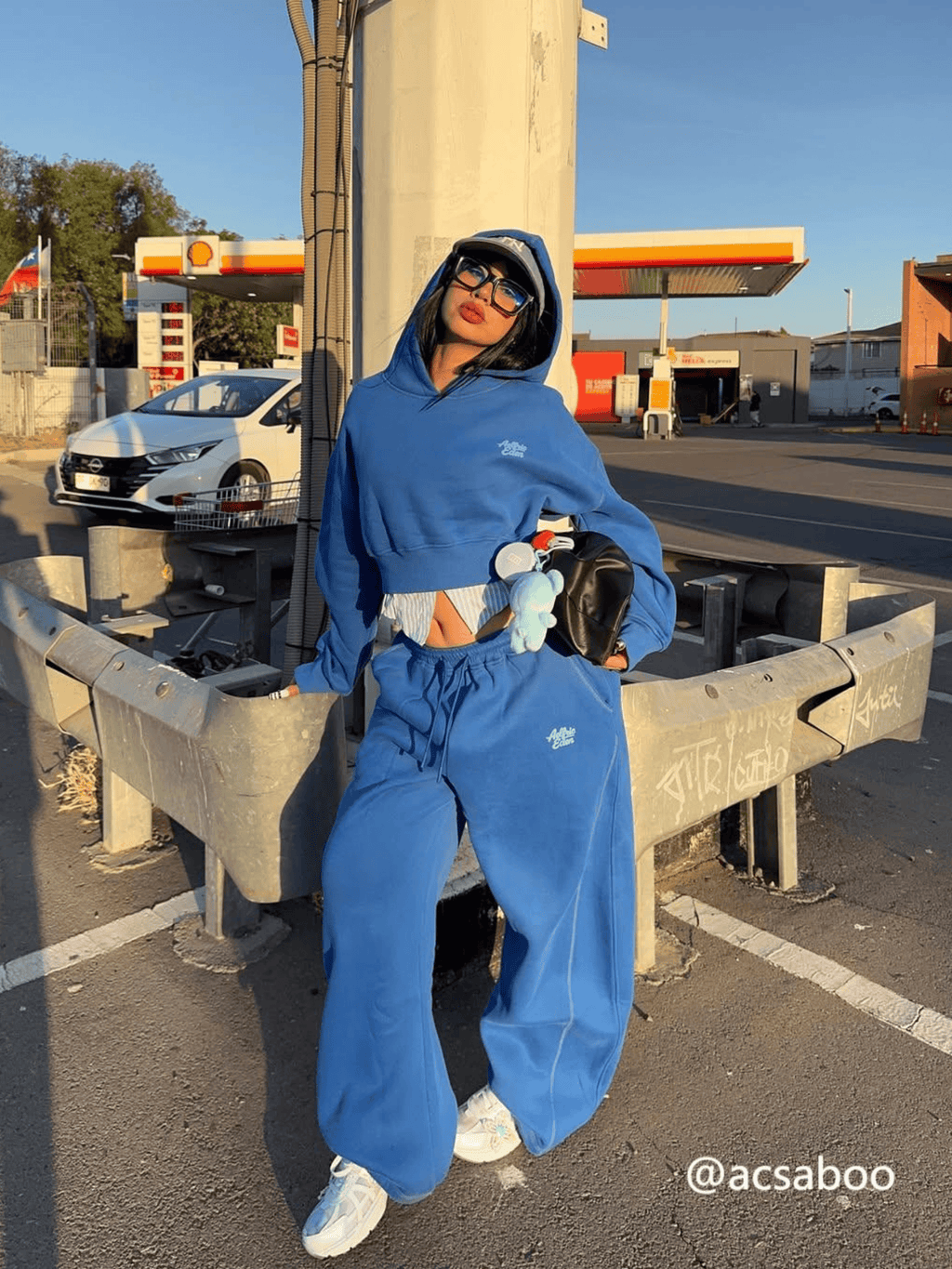 Soufflé Cropped Hoodie Set