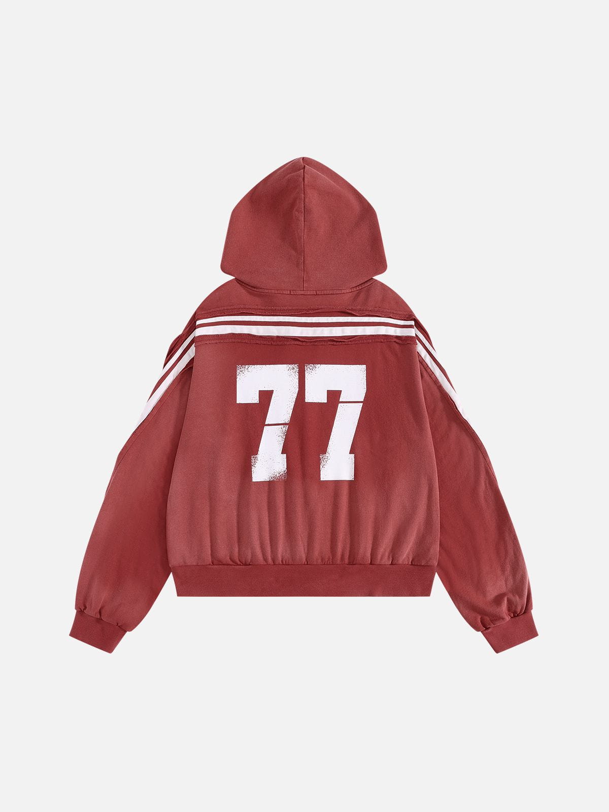 Aelfric Eden Boxy fit 77 Stripe Zip Hoodie – Acid Wash