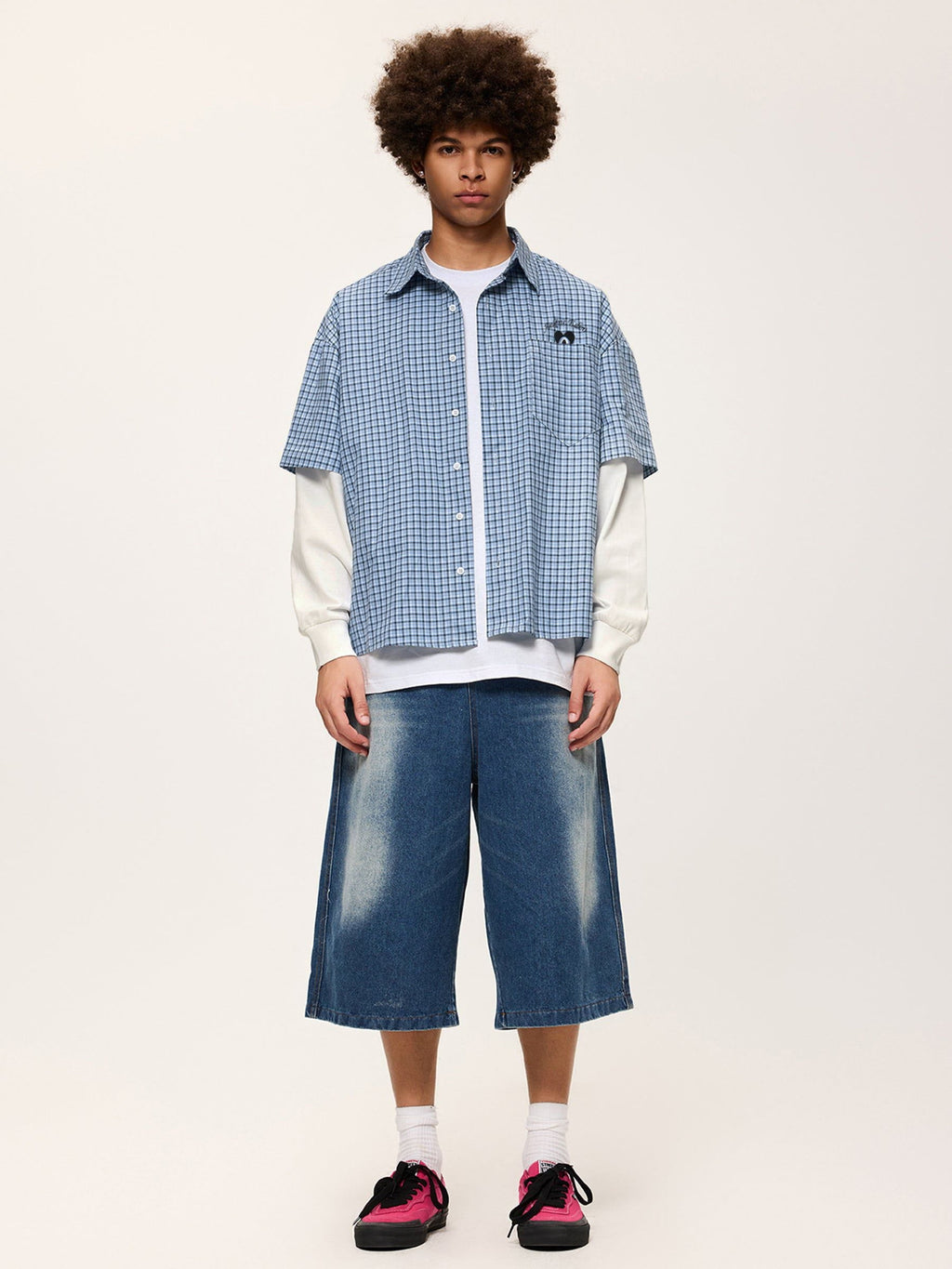 Aelfric Eden Plaid Layered Long Sleeve Shirt
