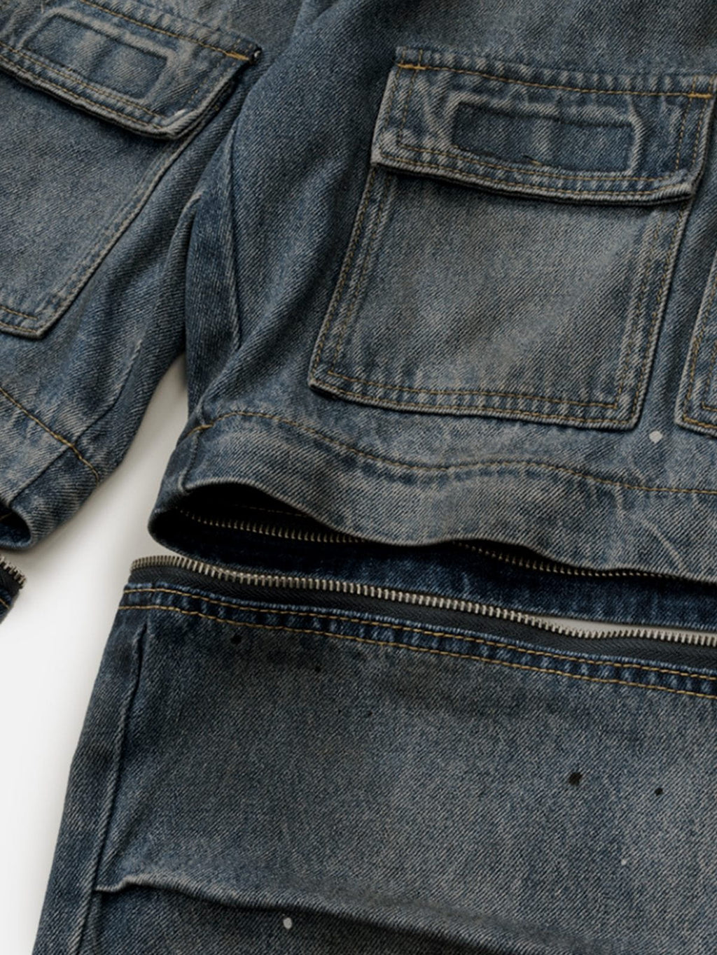 Aelfric Eden Paint Splatter Multi Pocket Jeans