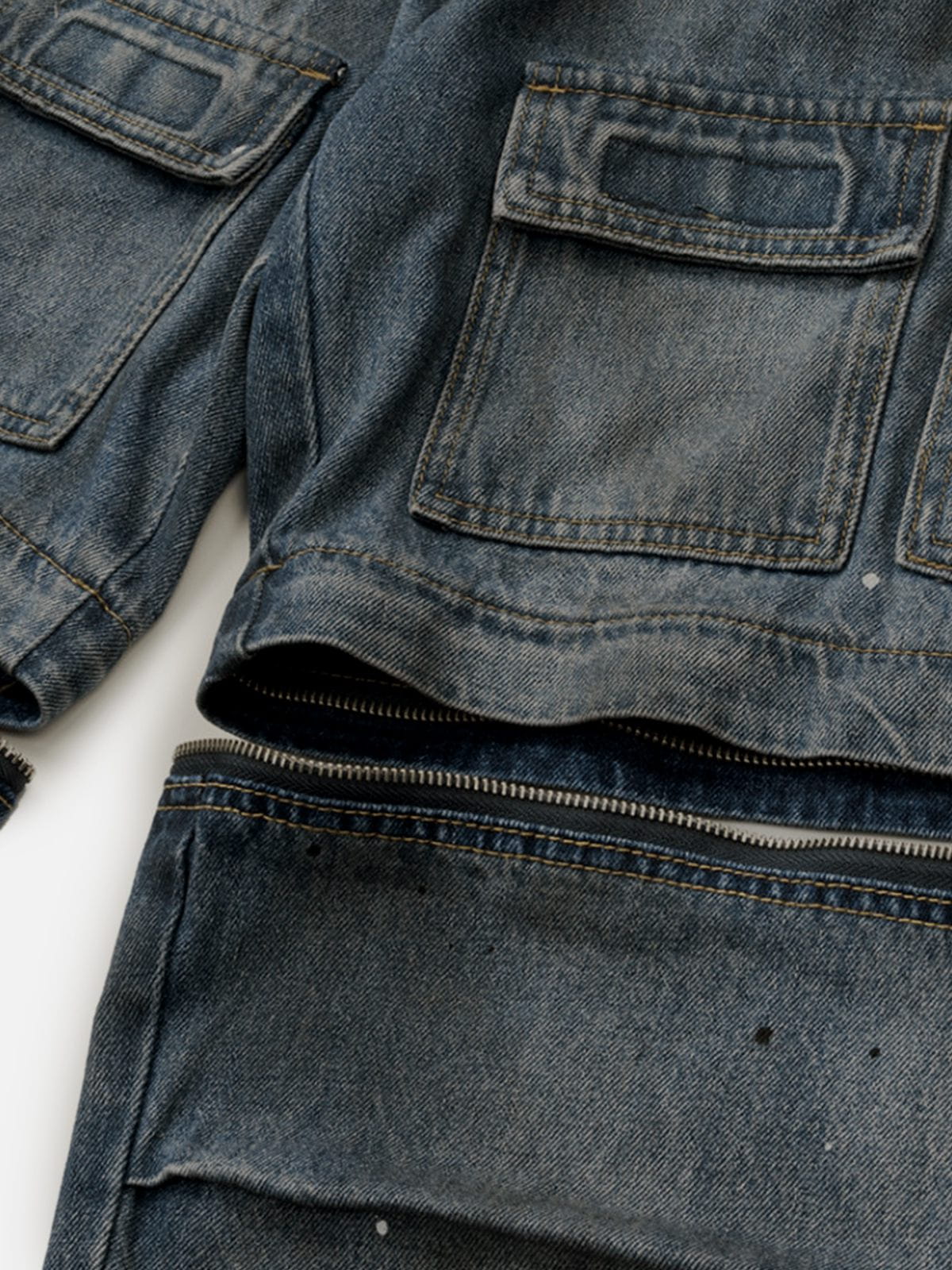 Aelfric Eden Paint Splatter Multi Pocket Jeans