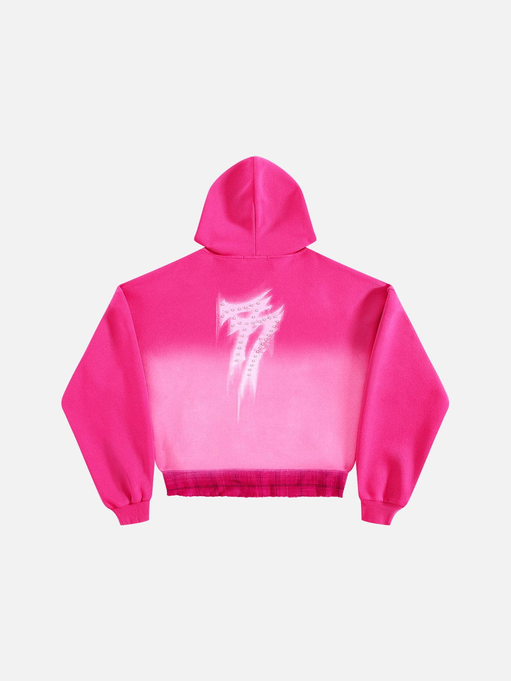 Aelfric Eden Boxy Washed Studded Zip Up Hoodie