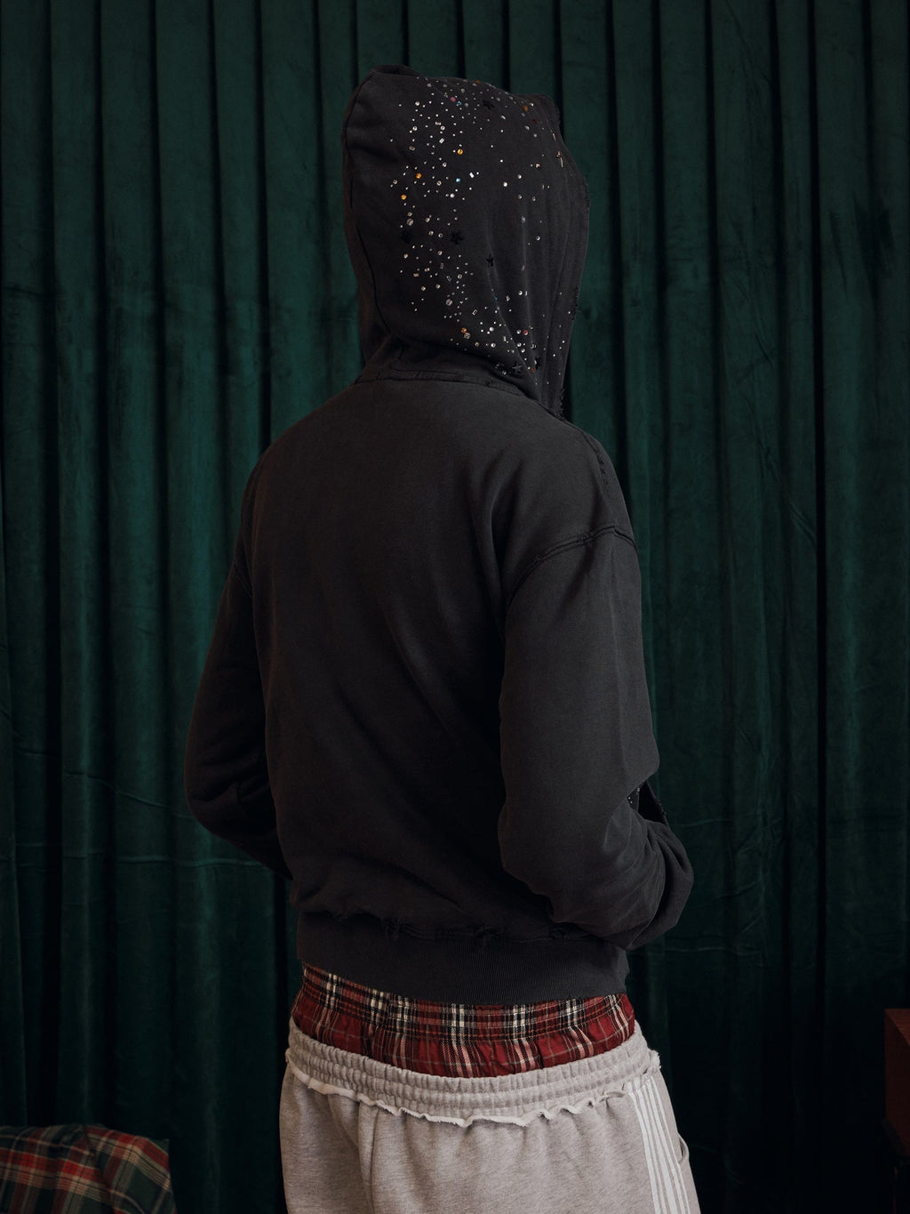 Aelfric Eden Rhinestone Regular Zip Up Hoodie