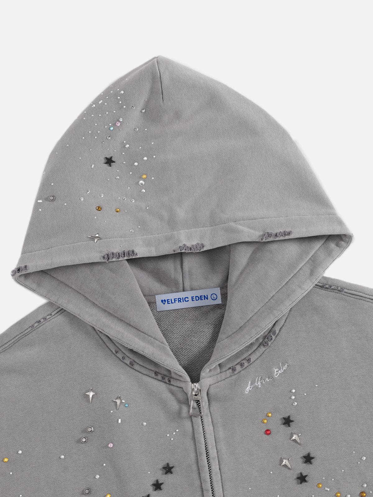Aelfric Eden Rhinestone Regular Zip Up Hoodie