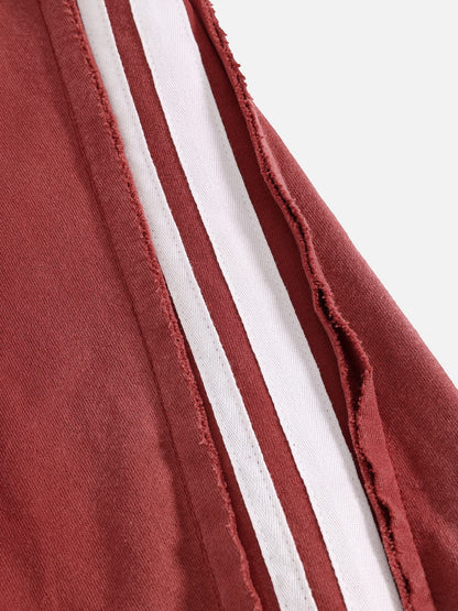 Aelfric Eden Boxy fit 77 Stripe Zip Hoodie – Acid Wash