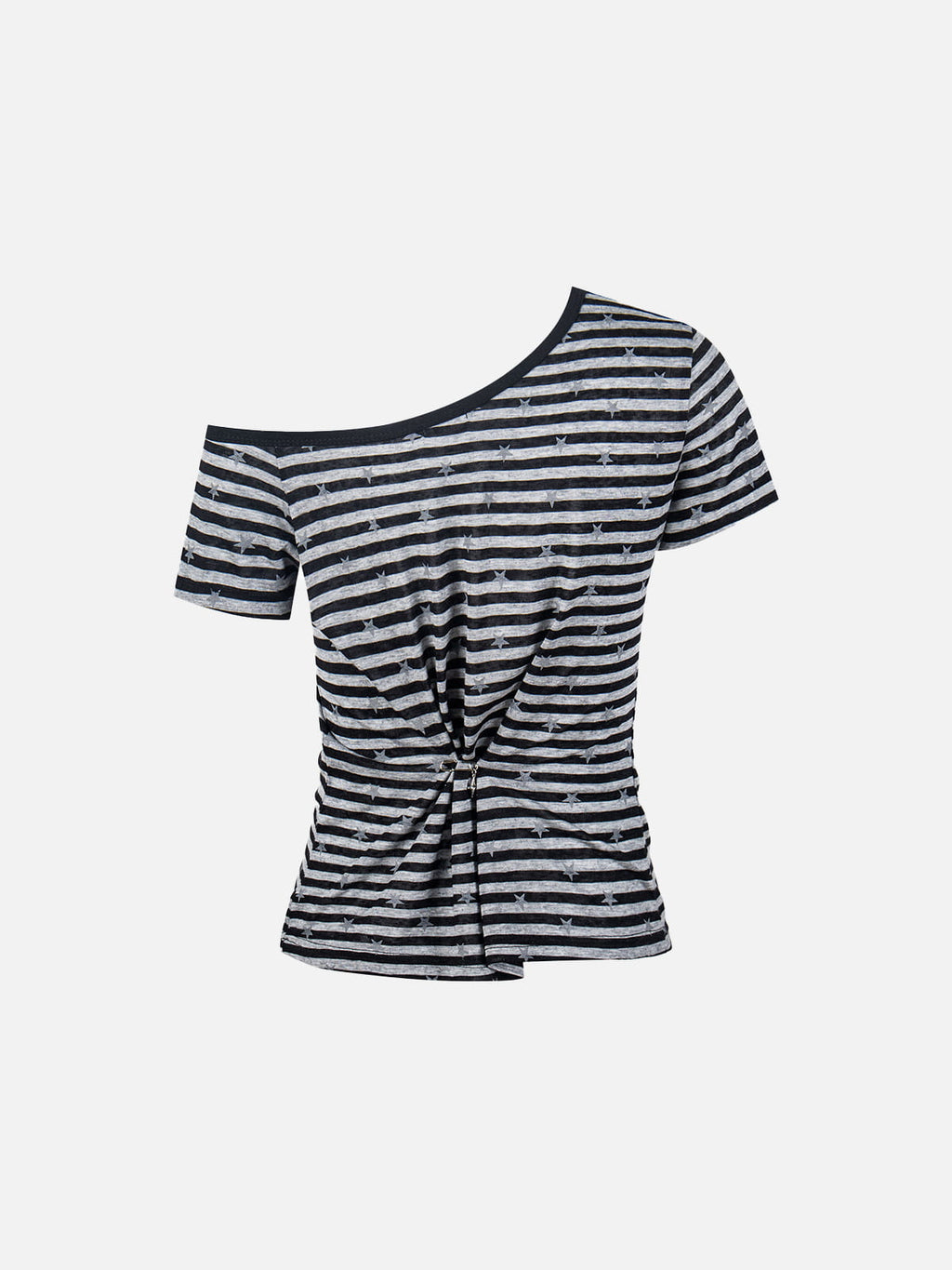 Aelfric Eden Stripe Star Off-The-Shoulder Tee