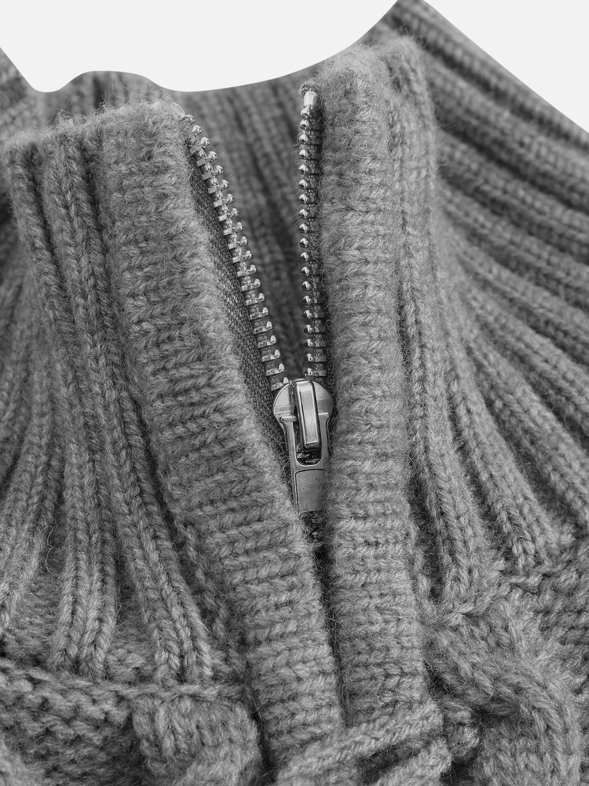 Aelfric Eden Cable Knit Toggle Zip Cardigan