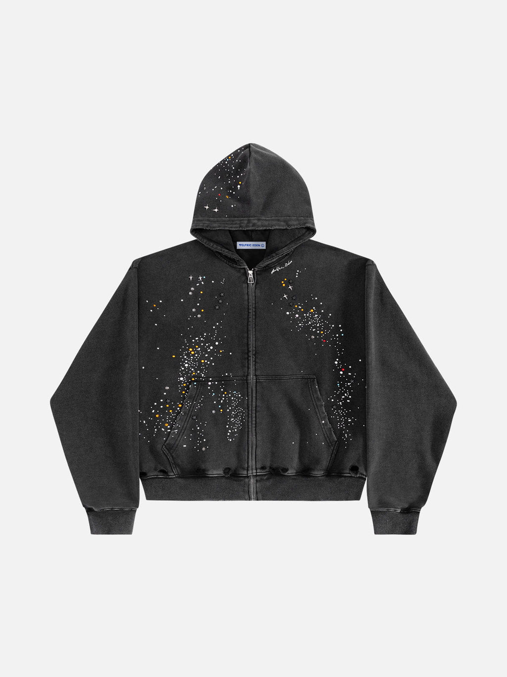Aelfric Eden Rhinestone Regular Zip Up Hoodie
