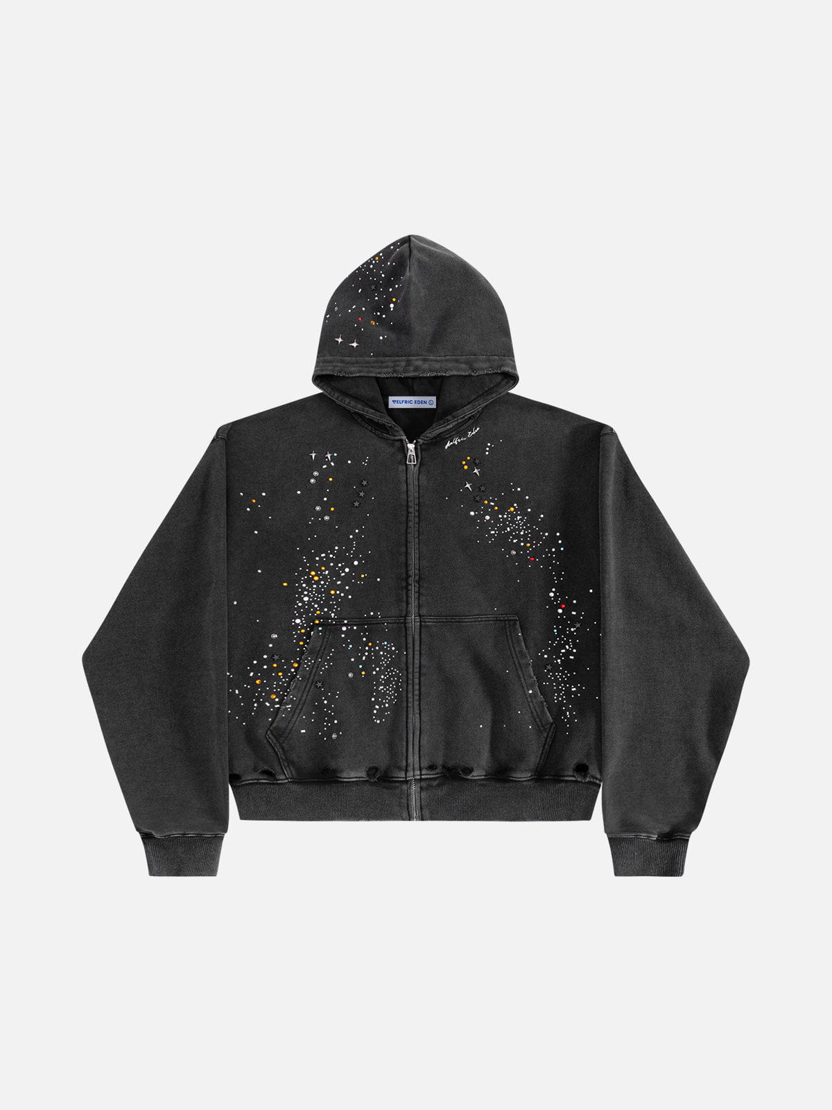 Aelfric Eden Rhinestone Regular Zip Up Hoodie