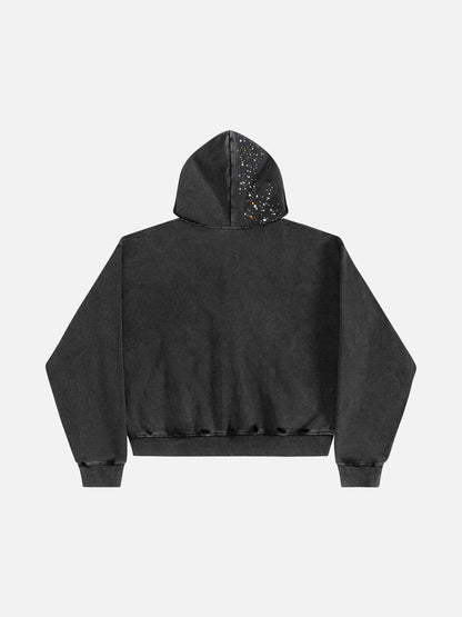 Aelfric Eden Rhinestone Regular Zip Up Hoodie