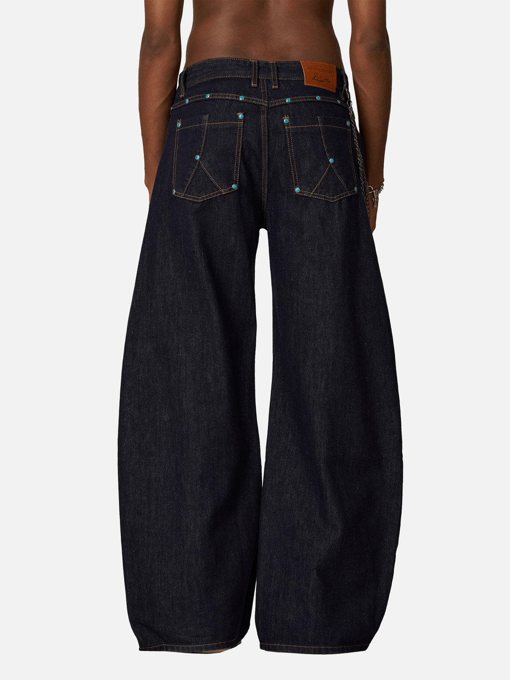 Aelfric Eden Baggy Barrel Rivet Raw Jeans