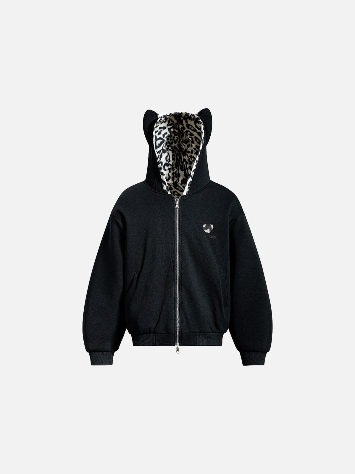 Aelfric Eden Reversible Leopard Zip Up Hoodie
