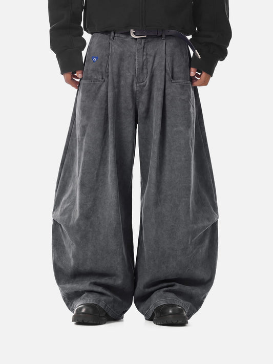 Aelfric Eden Pleated Pocket Baggy Barrel Pants