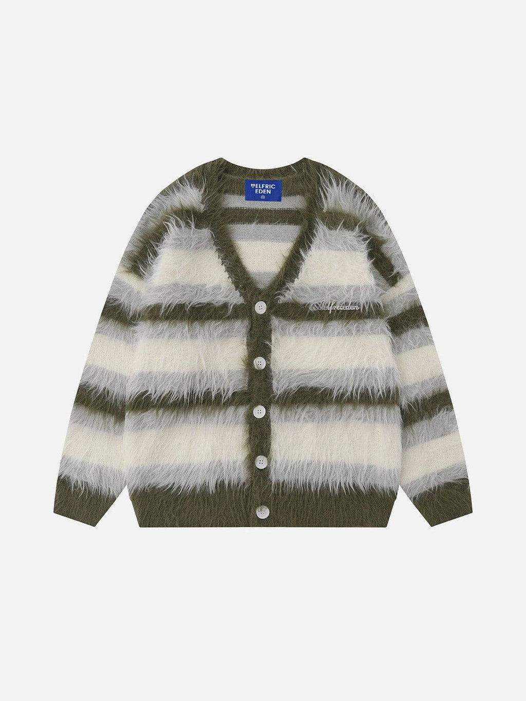 Aelfric Eden Oversized Blocking Striped Cardigans