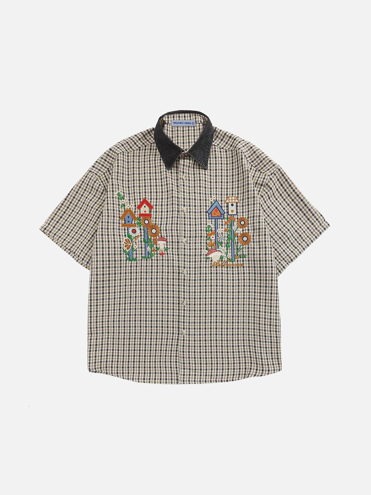 Aelfric Eden Plaid Embroidery Shirt