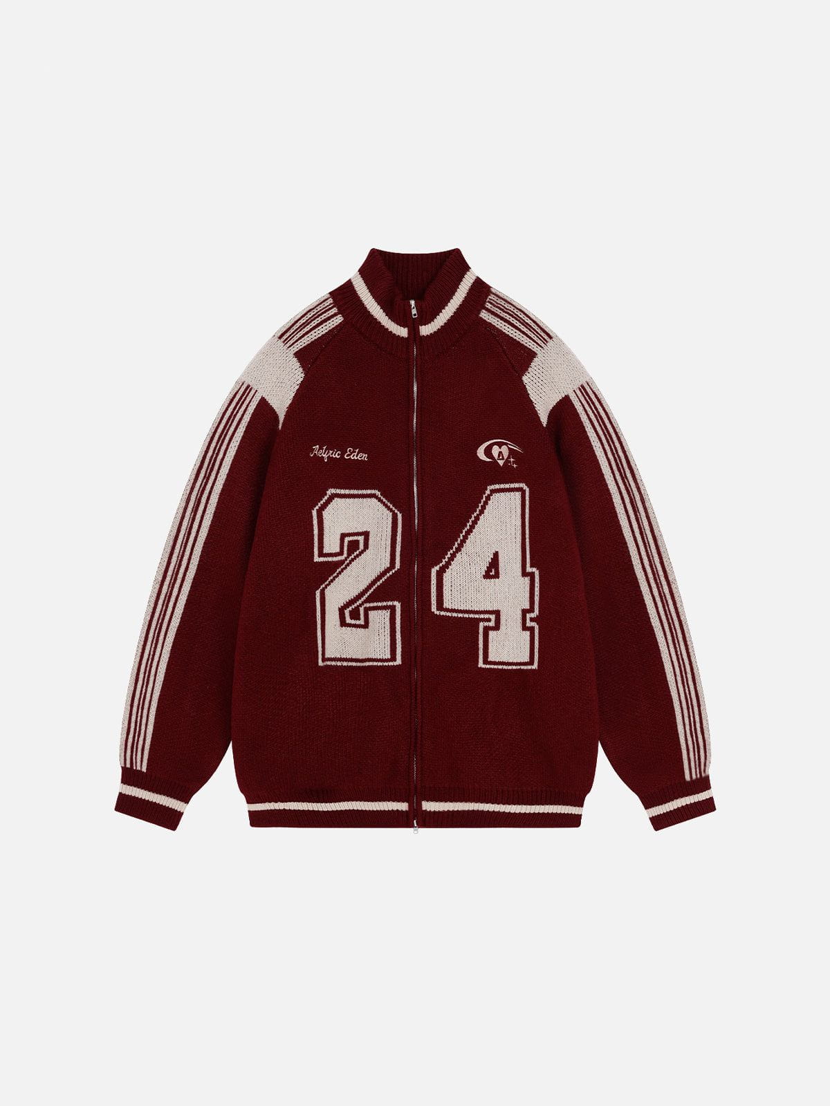 Aelfric Eden 24 Jacquard Zip Up Cardigan