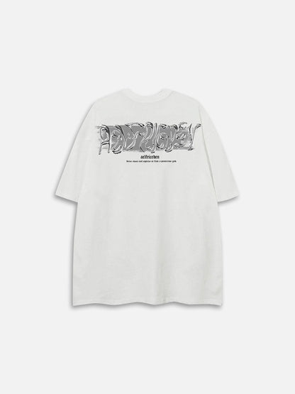 Aelfric Eden Futuristic Liquid Metal Design Tee