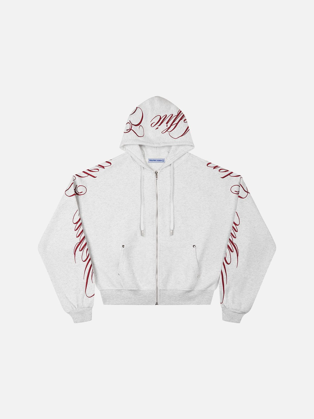 Aelfric Eden Boxy Script Embroidery Hoodie Sets
