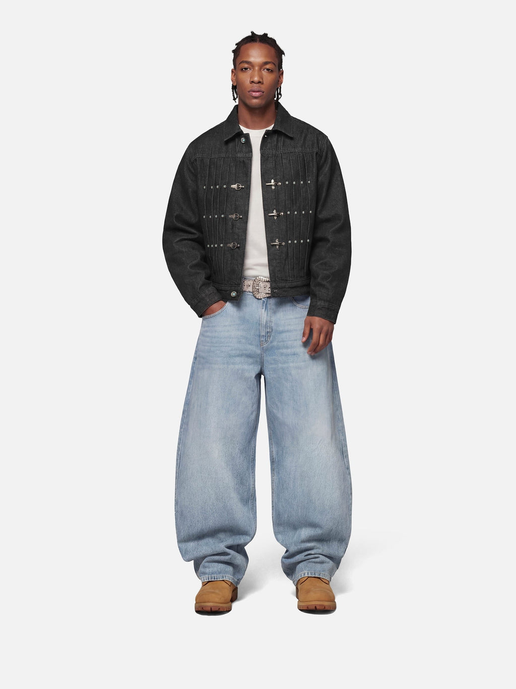 Aelfric Eden Inverted Graphic Baggy Barrel Jeans
