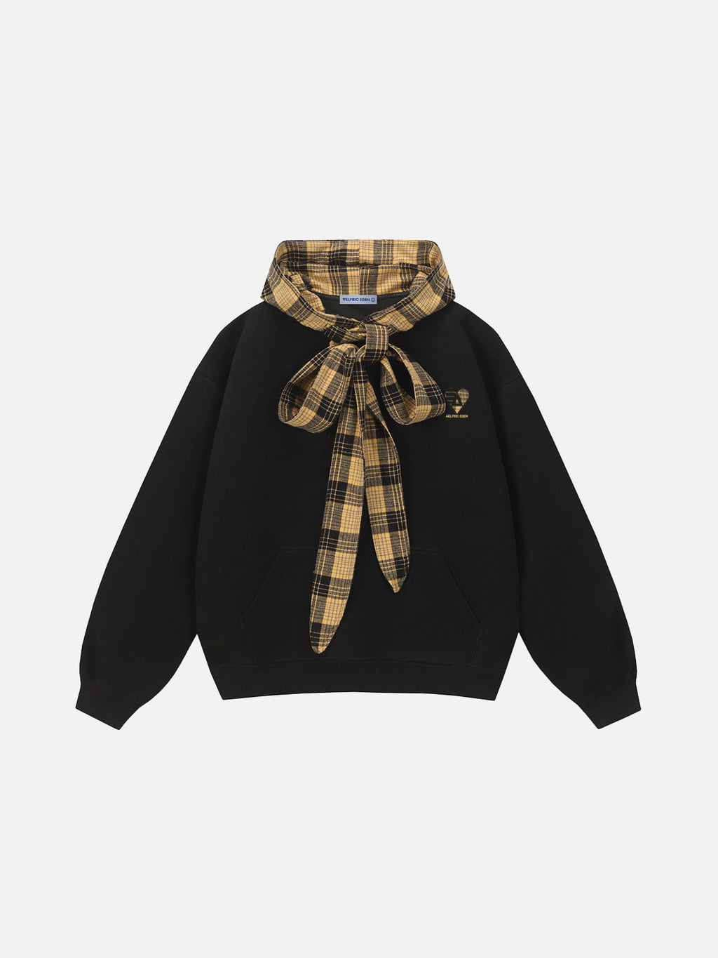 Aelfric Eden Plaid Bow Pullover Hoodie