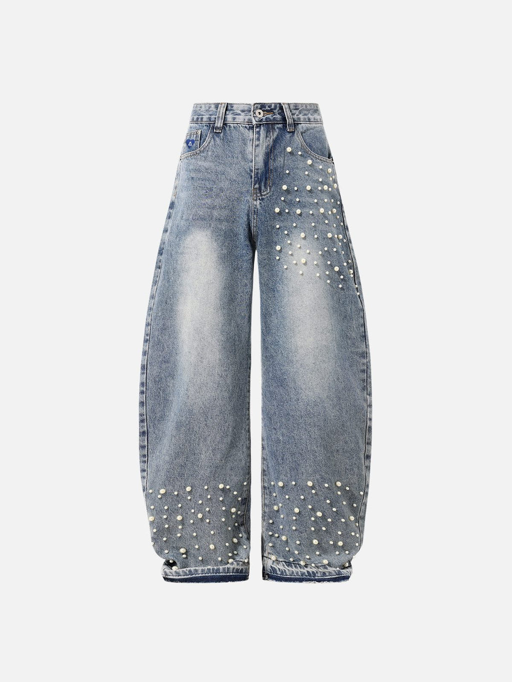 Aelfric Eden Pearl Embellished Baggy Barrel Jeans
