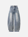 Aelfric Eden Pearl Embellished Baggy Barrel Jeans