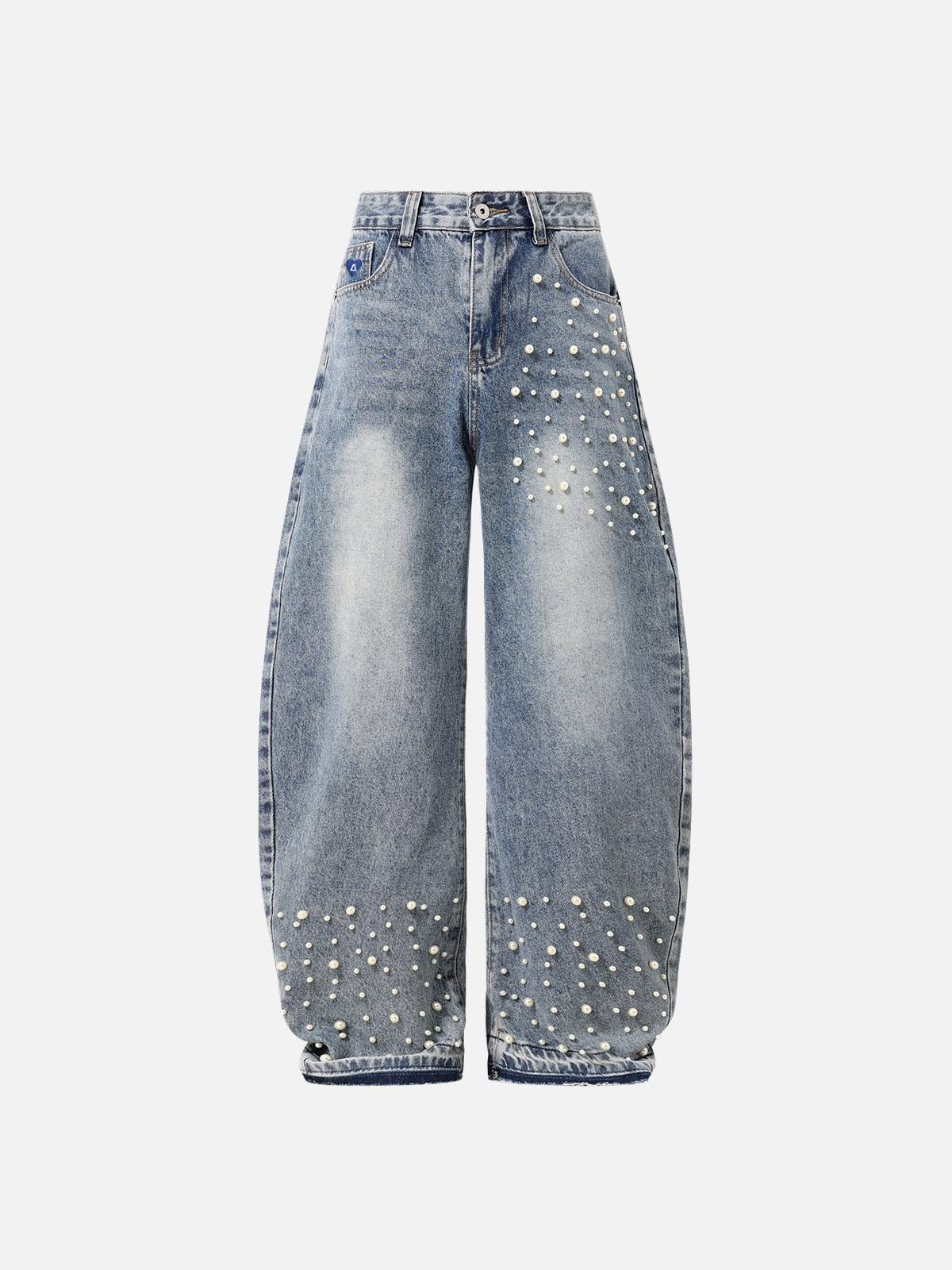 Aelfric Eden Pearl Embellished Baggy Barrel Jeans