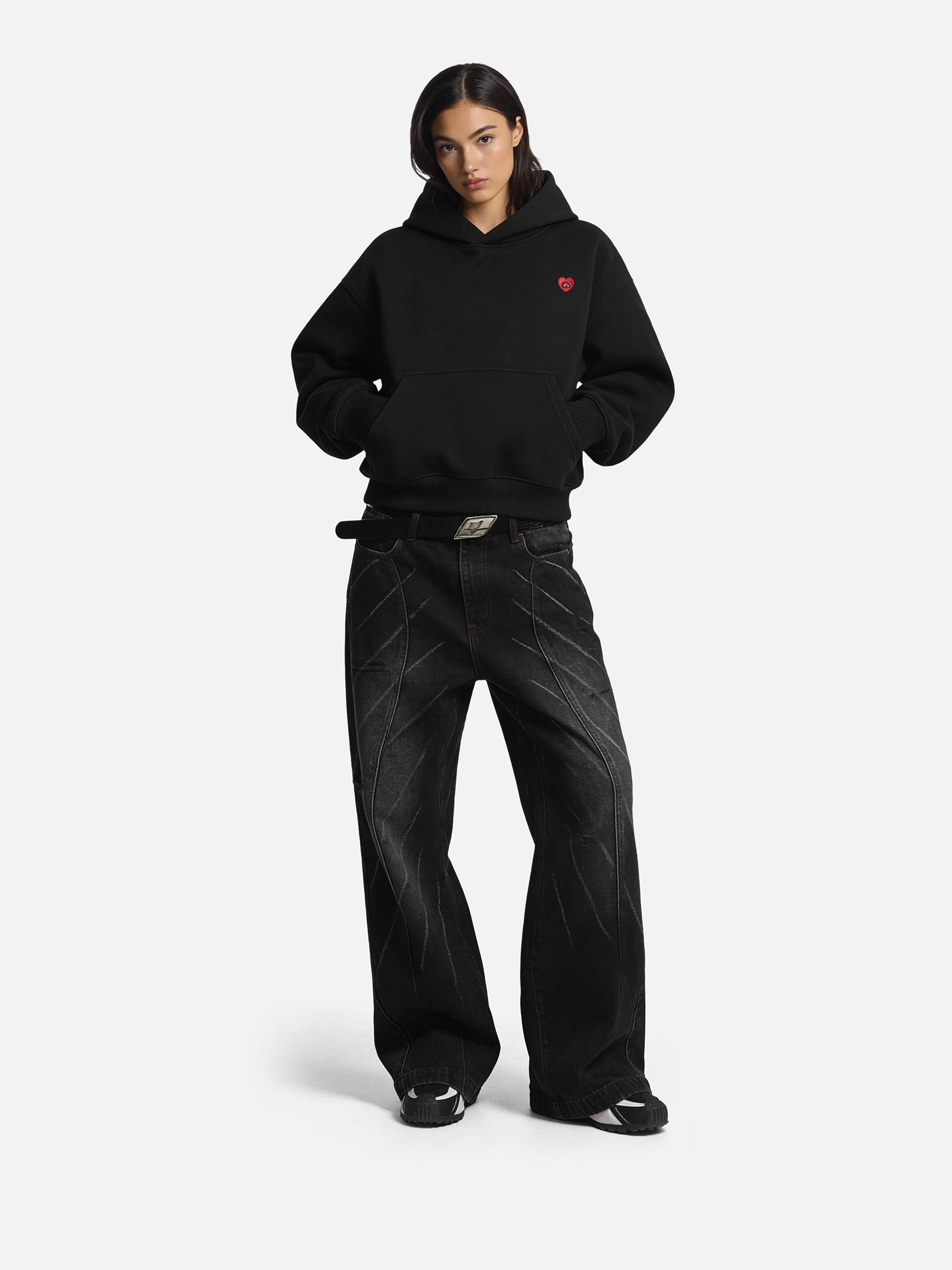 Aelfric Eden Solid Pullover Boxy Hoodie