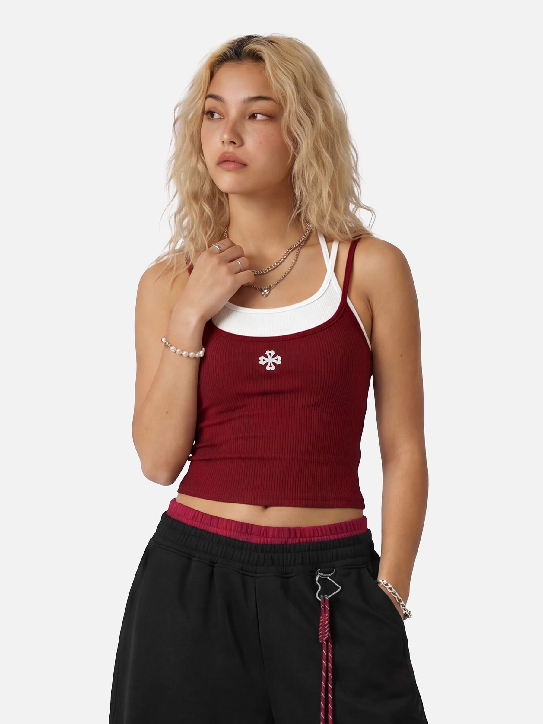 Aelfric Eden Contrast Layered Padded Cami Top