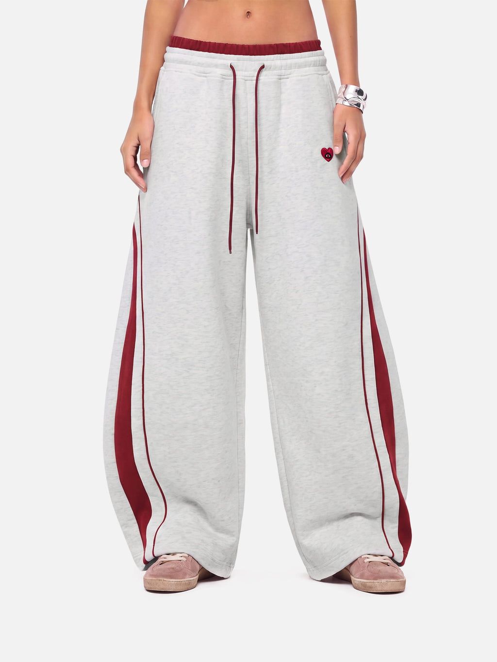 Aelfric Eden Striped Baggy Barrel Sweatpants