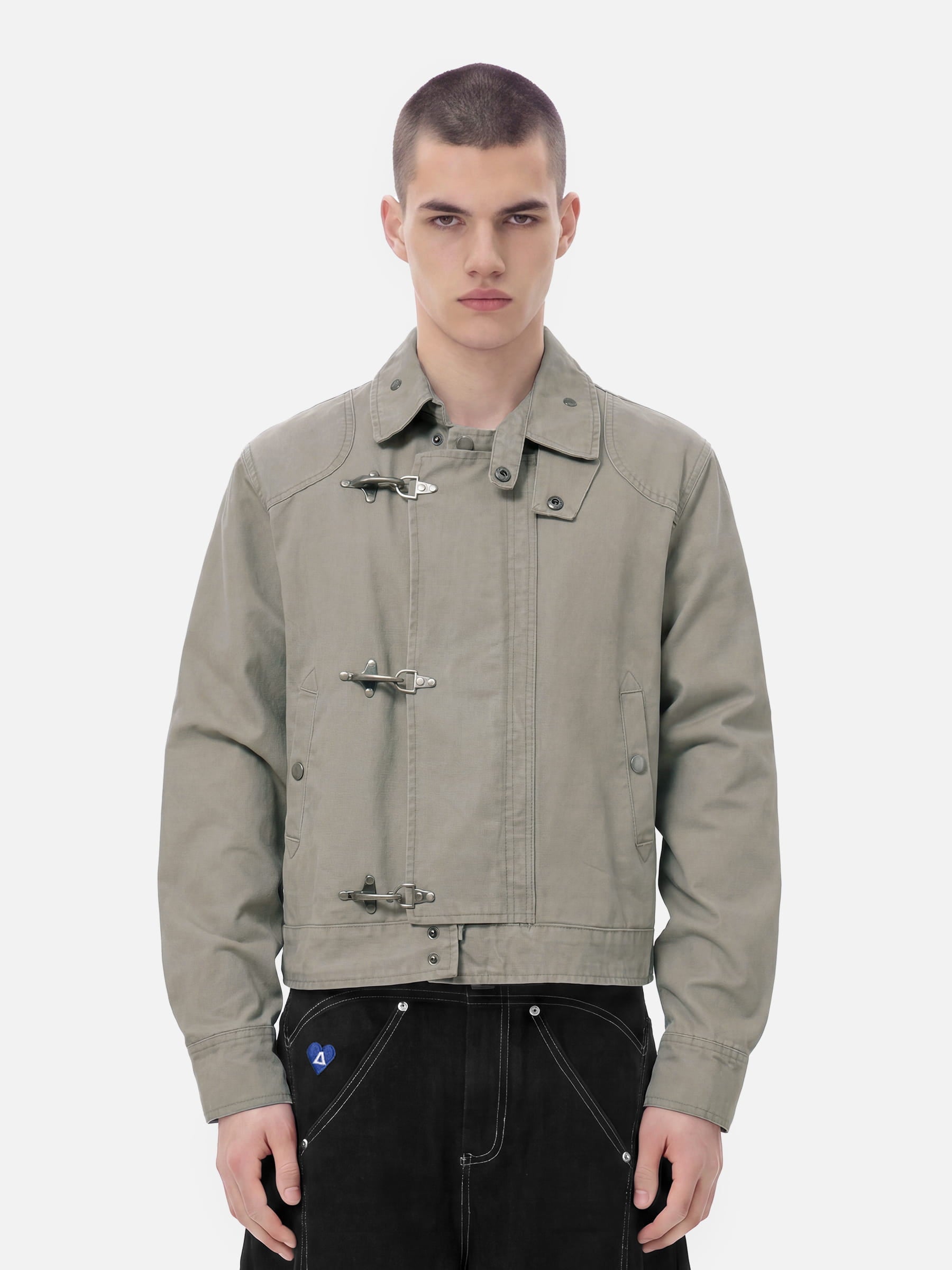 Aelfric Eden Fireman Clasp Washed Jacket