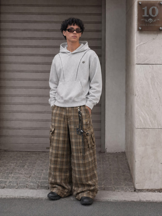 Aelfric Eden Plaid Baggy Barrel Pants