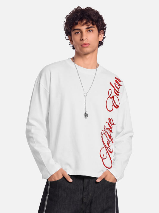 Aelfric Eden Boxy Script Long Sleeve Tee