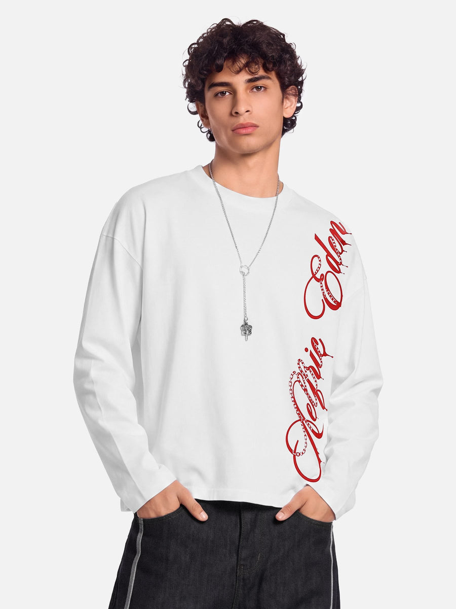 Aelfric Eden Boxy Script Long Sleeve Tee