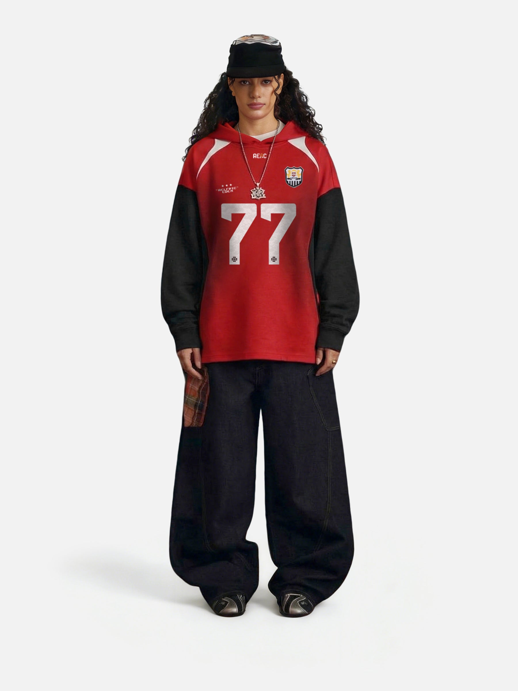 Aelfric Eden 77 Color Blocking Pullover Hoodie