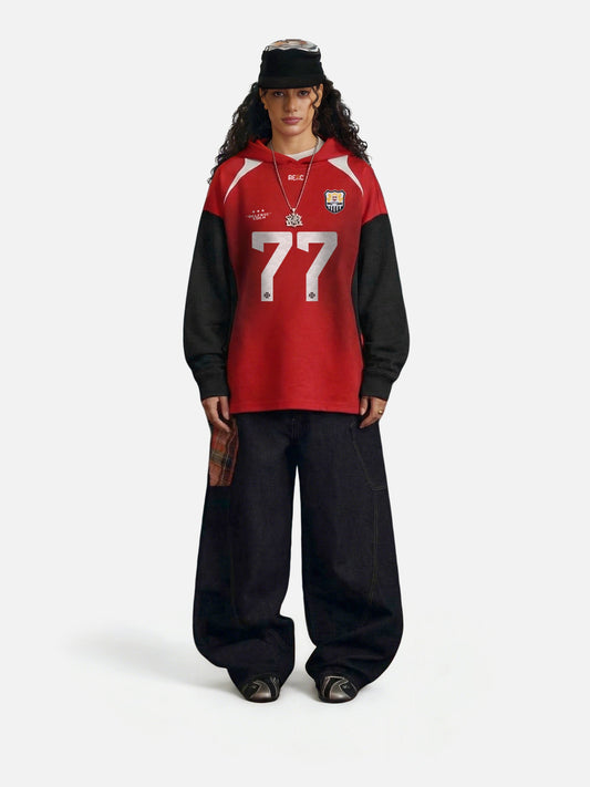 Aelfric Eden 77 Color Blocking Pullover Hoodie