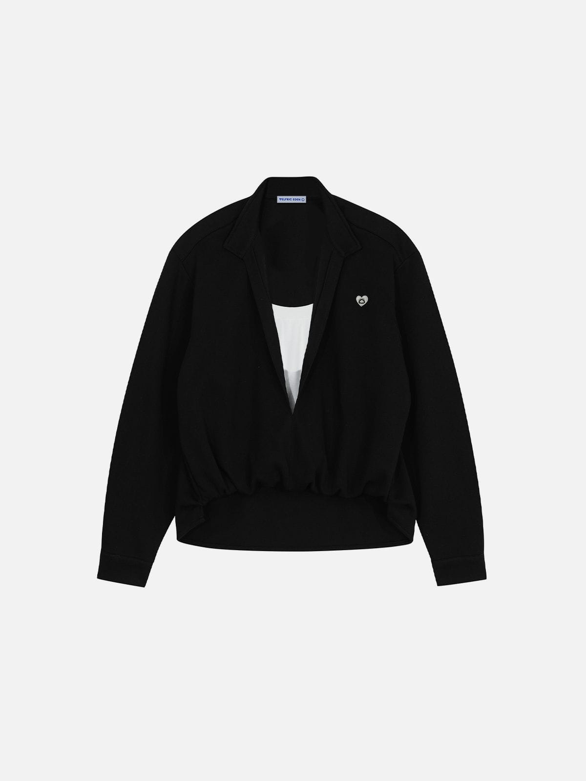 Aelfric Eden Deep V-Neck Layered Sweatshirt