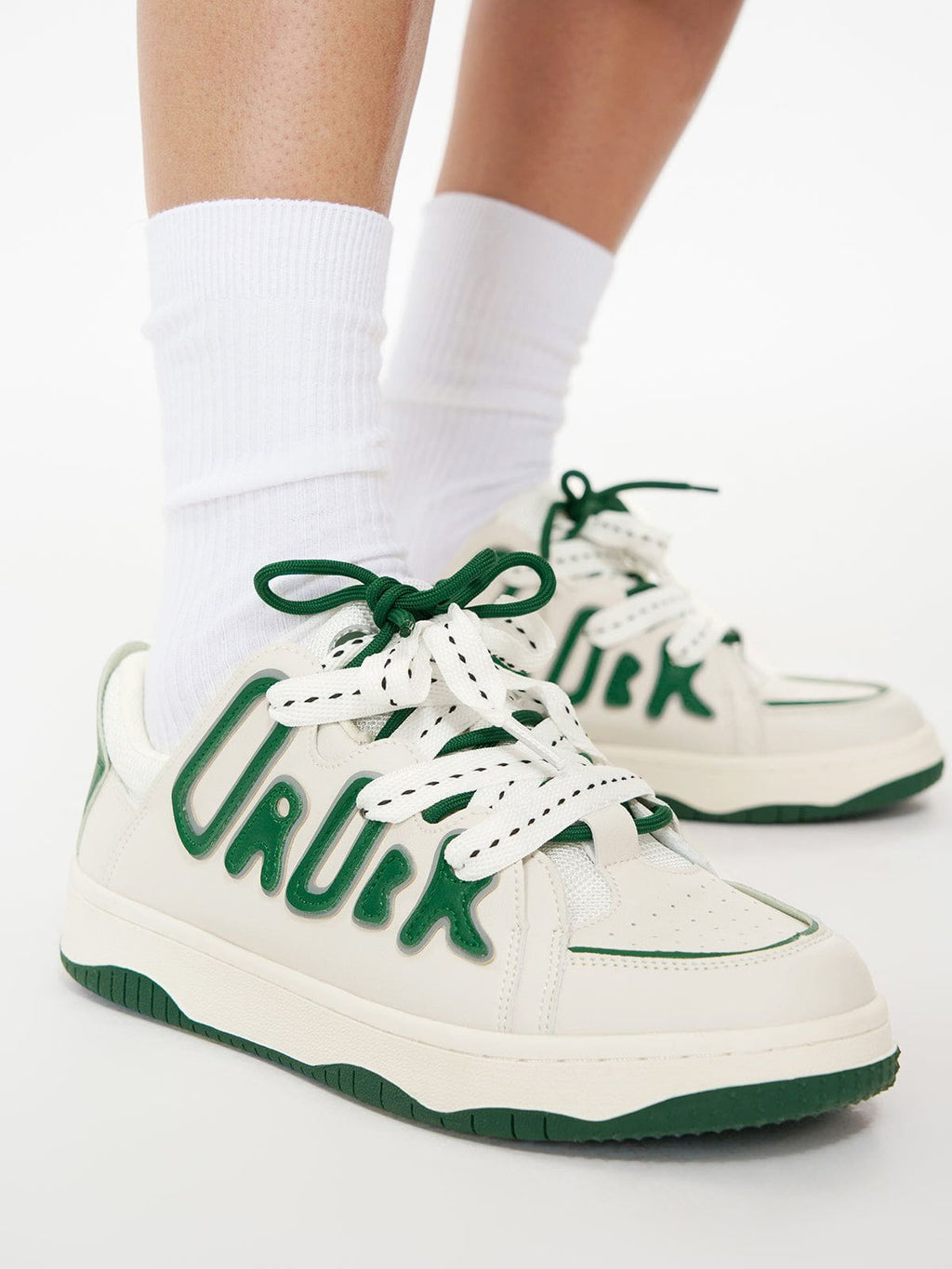 StarryClimb Double Lace Patchwork Skate Shoes