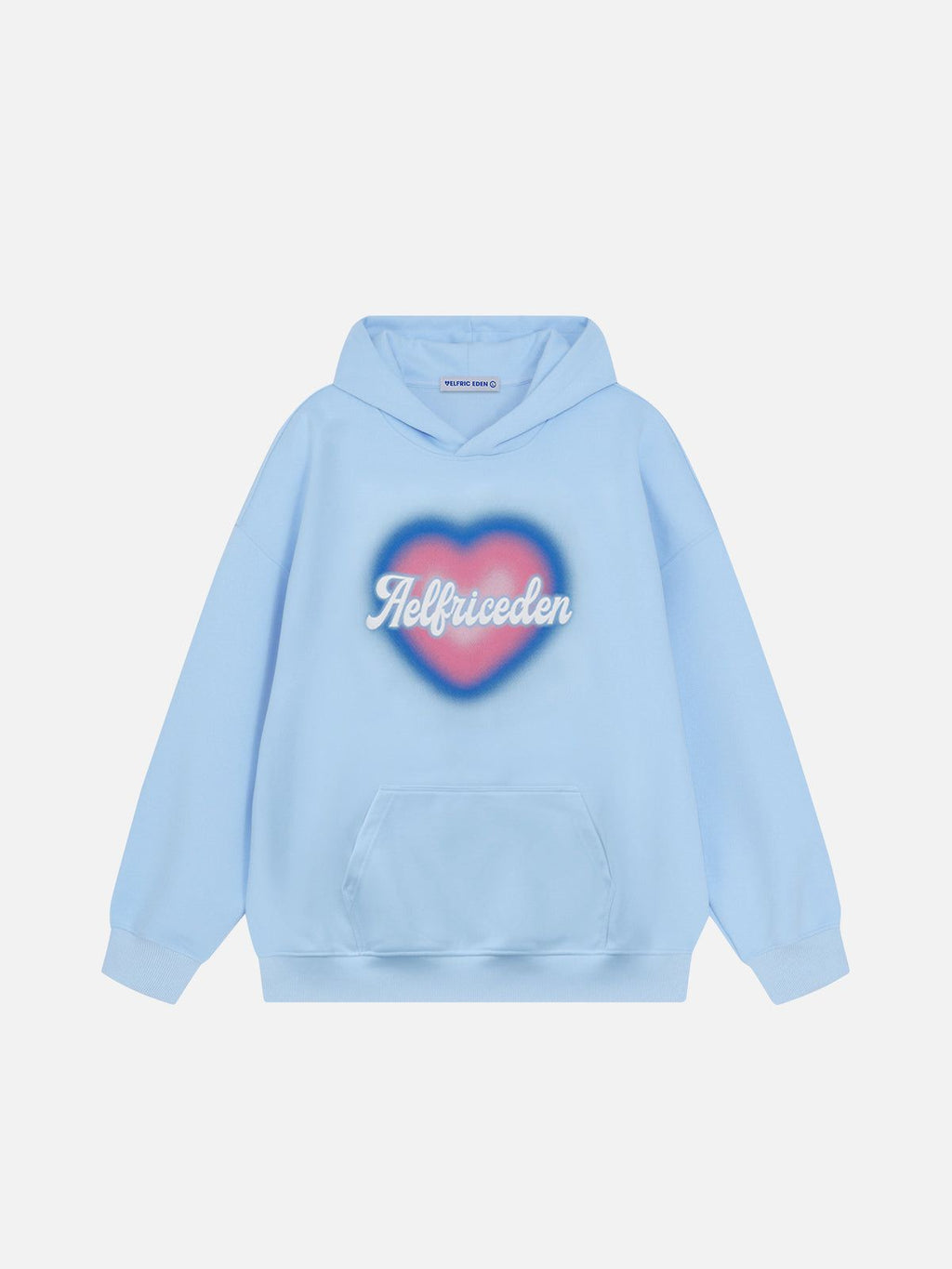 Aelfric Eden Dip Dye Heart Graphic Pullover Hoodie