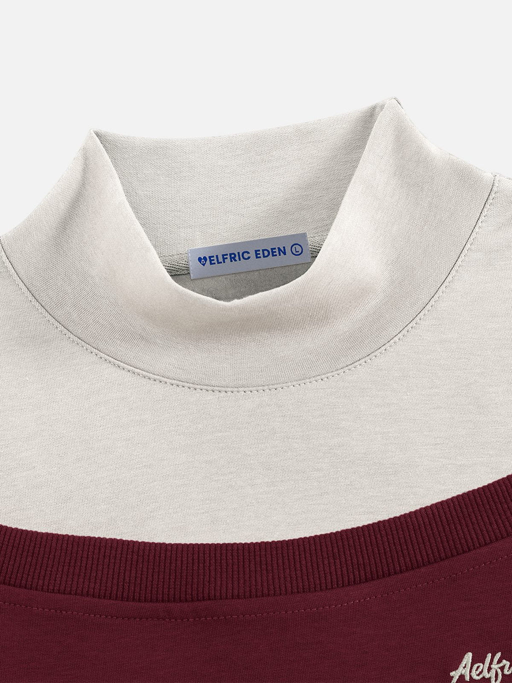 Aelfric Eden Boxy Layered Off-The-Shoulder Sweatshirt