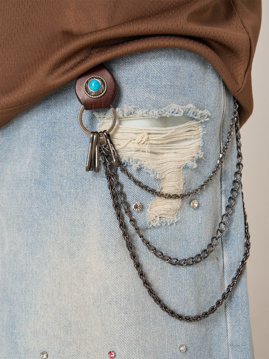 Vintage Layered Belt Metal Chain