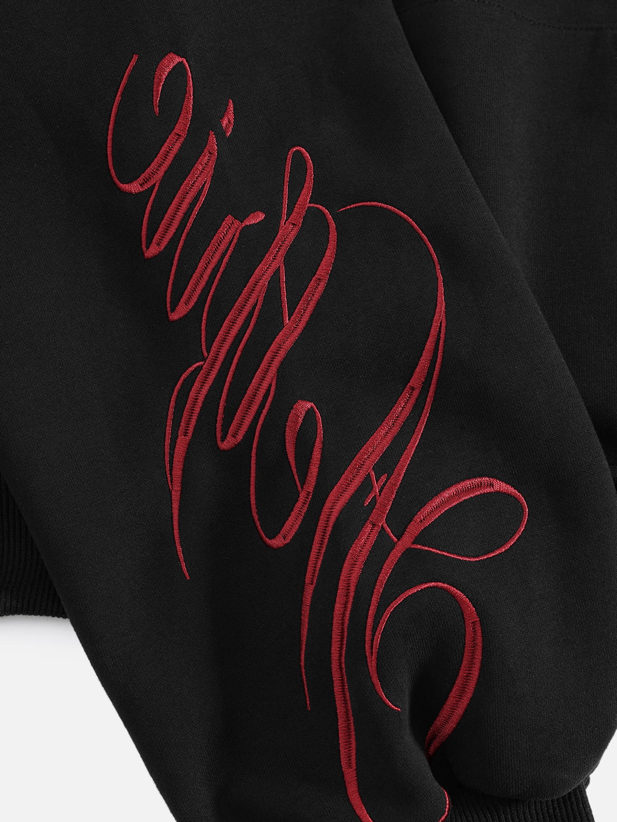Aelfric Eden Boxy Script Embroidery Hoodie Sets