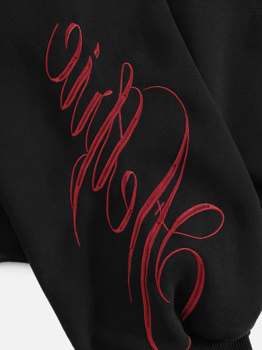 Aelfric Eden Boxy Script Embroidery Hoodie Sets