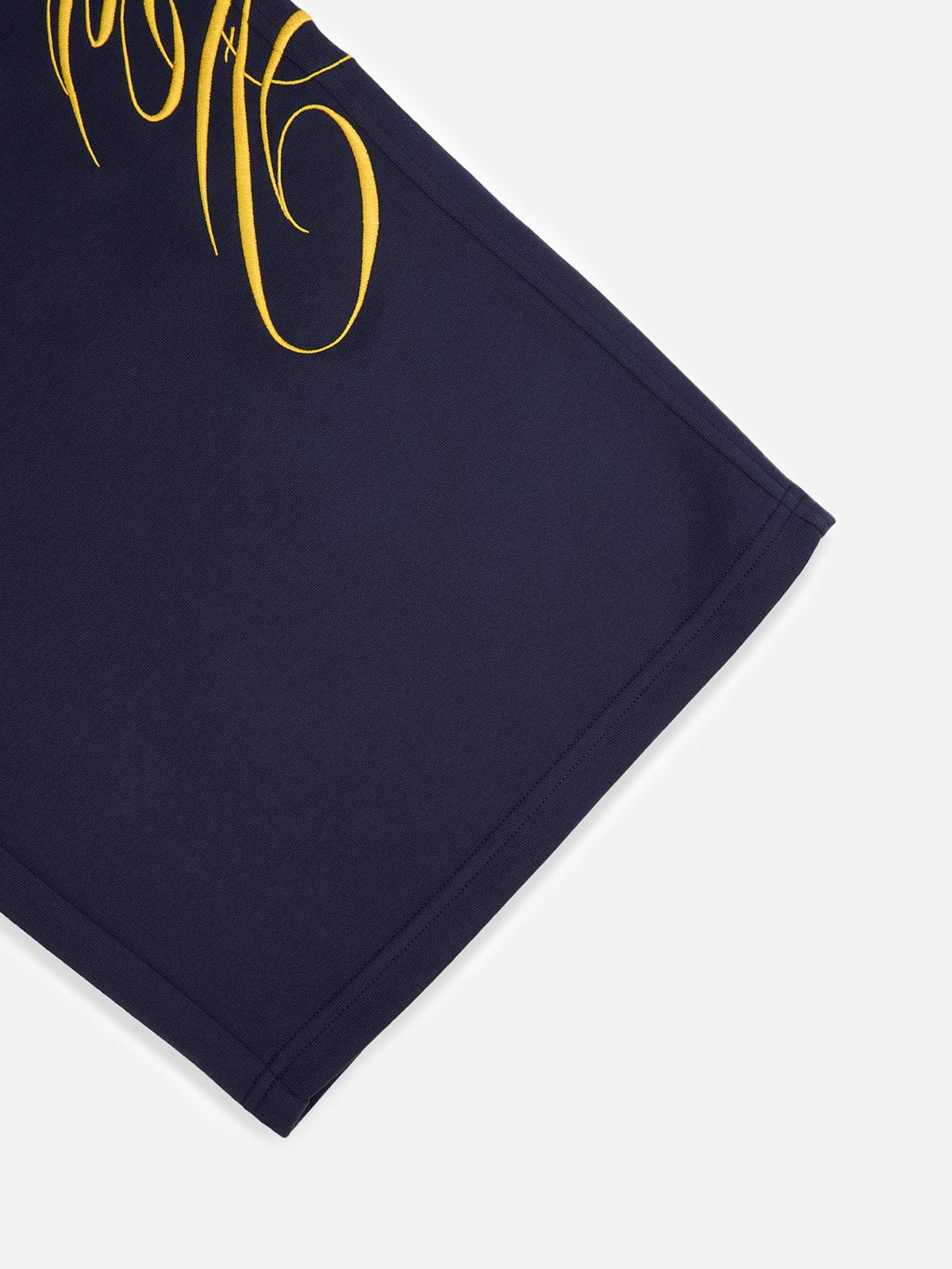 Aelfric Eden Boxy Script Embroidery Hoodie Sets